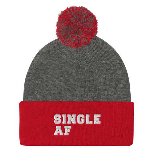 Single AF Pom Pom Knit Cap