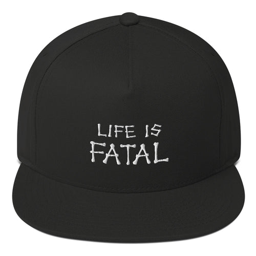 Life is Fatal Bones Flat Bill Cap