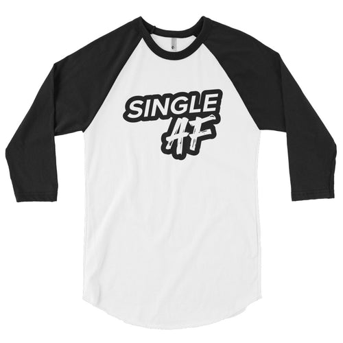 Single AF (Black) 3/4 sleeve raglan shirt