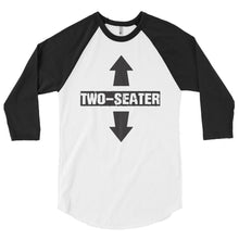 Load image into Gallery viewer, Two Seater 3/4 sleeve raglan shirt