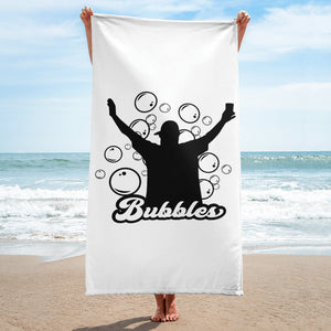 Bubbles Beach Towel
