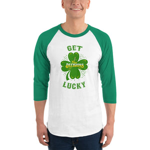 St. Patricks 3/4 sleeve raglan shirt