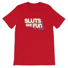 Load image into Gallery viewer, Sluts Are Fun-Retro Short-Sleeve Mens T-Shirt