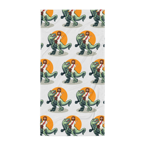 Jesus on Raptor Beach Towel